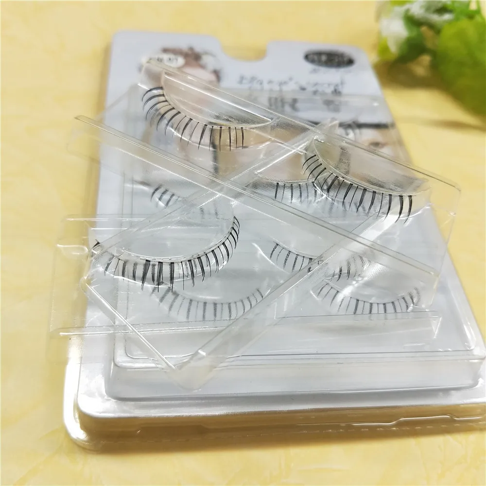 

3 Pairs Short Natural Lower False Eyelasehs Transparent Black Separate Low Lashes Professional Eye Lash Makeup Fake Eyelash