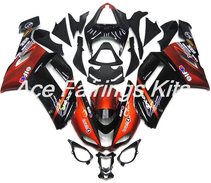 

New Abs Motorcycle Fairings Kit Fit for kawasaki Ninja ZX6R 636 2007 2008 07 08 6R ZX-6R Bodywork custom orange black