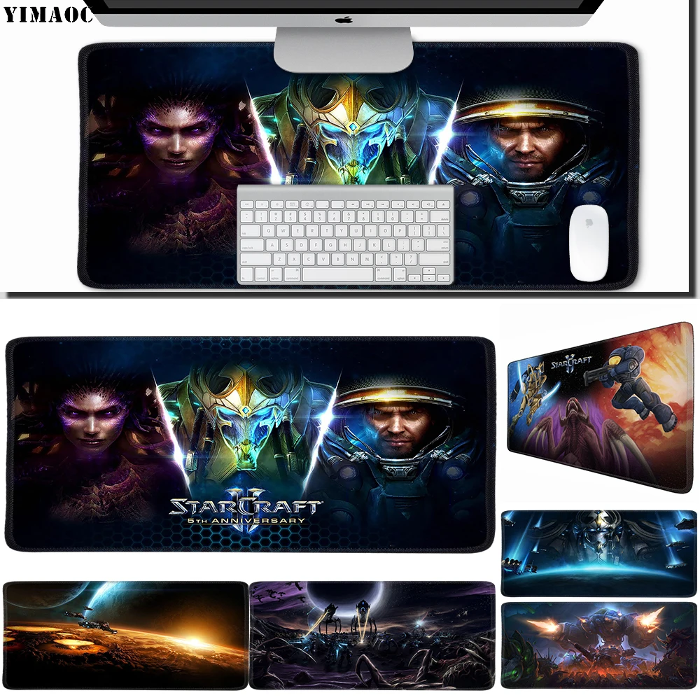 YIMAOC 30*60 см большой коврик для мыши геймер резиновый компьютерной игровой стол с