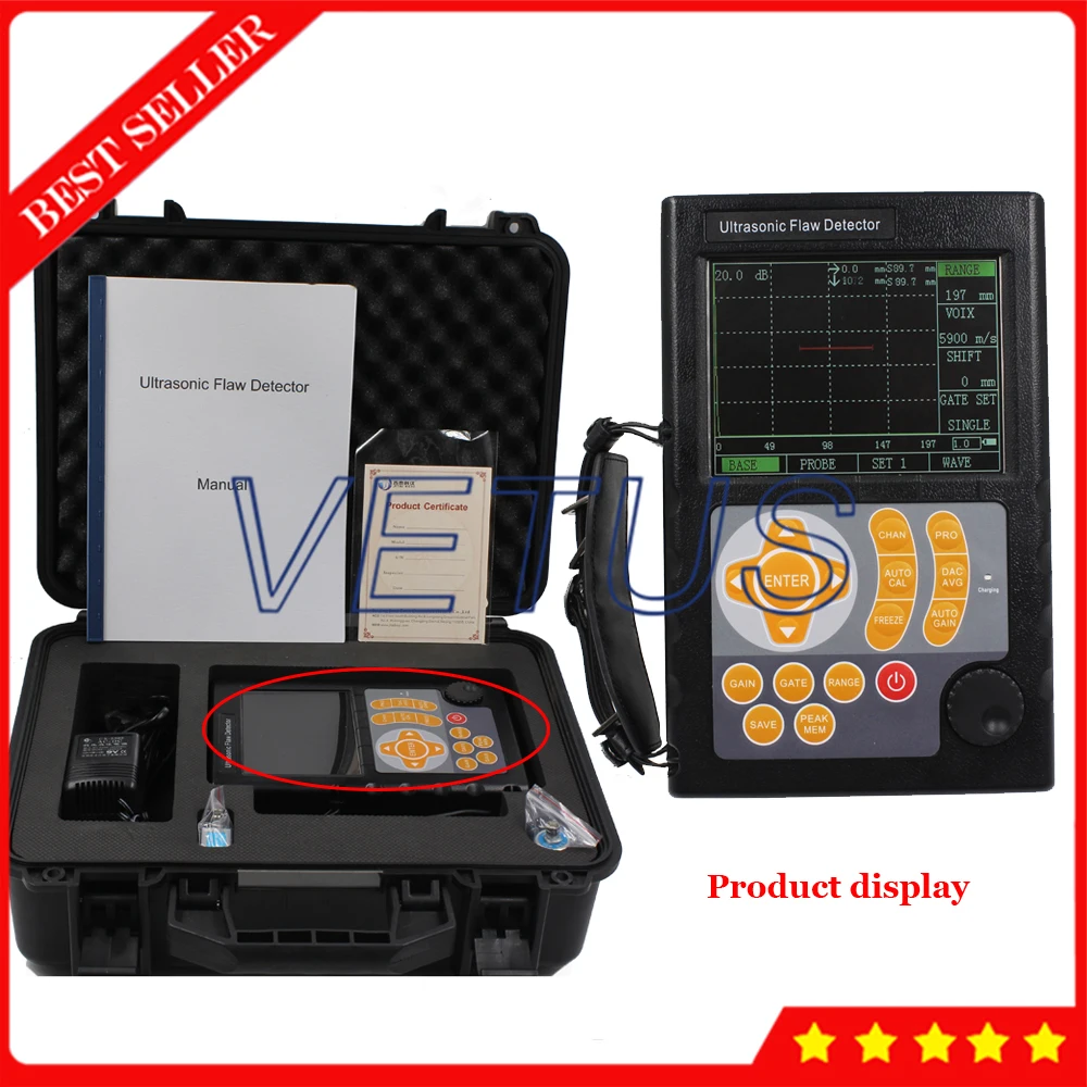

VTS-600 Ultrasonic Flaw Meter Detector With Automated display precise flaw location Function Ultrasonic Flaw Meter