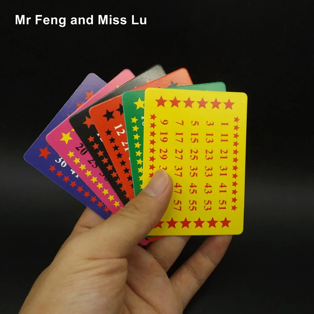 Age Perspective Cards Magic Show Age Test Cards Magic Props Close-Up Trick NICA 