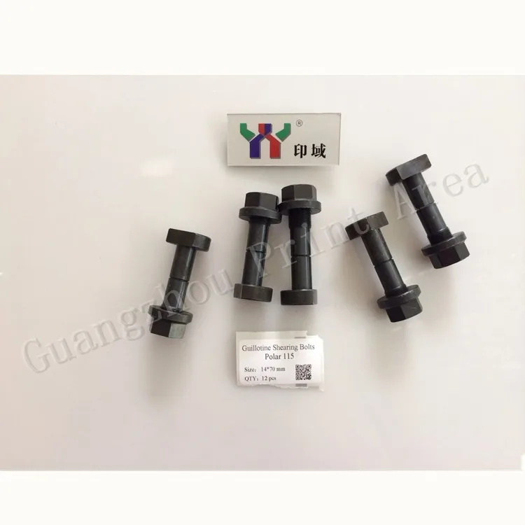 

Polar 115 Guillotine Shearing Bolts used for offset printing machine,diameter14 mm*length70mm,10pcs/pack