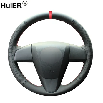 

Hand Sewing Car Steering Wheel Cover For Mazda 3 Axela 2008 - 2012 2013 For Mazda CX-7 CX7 2010-2016 For Mazda 5 2011 2012 2013