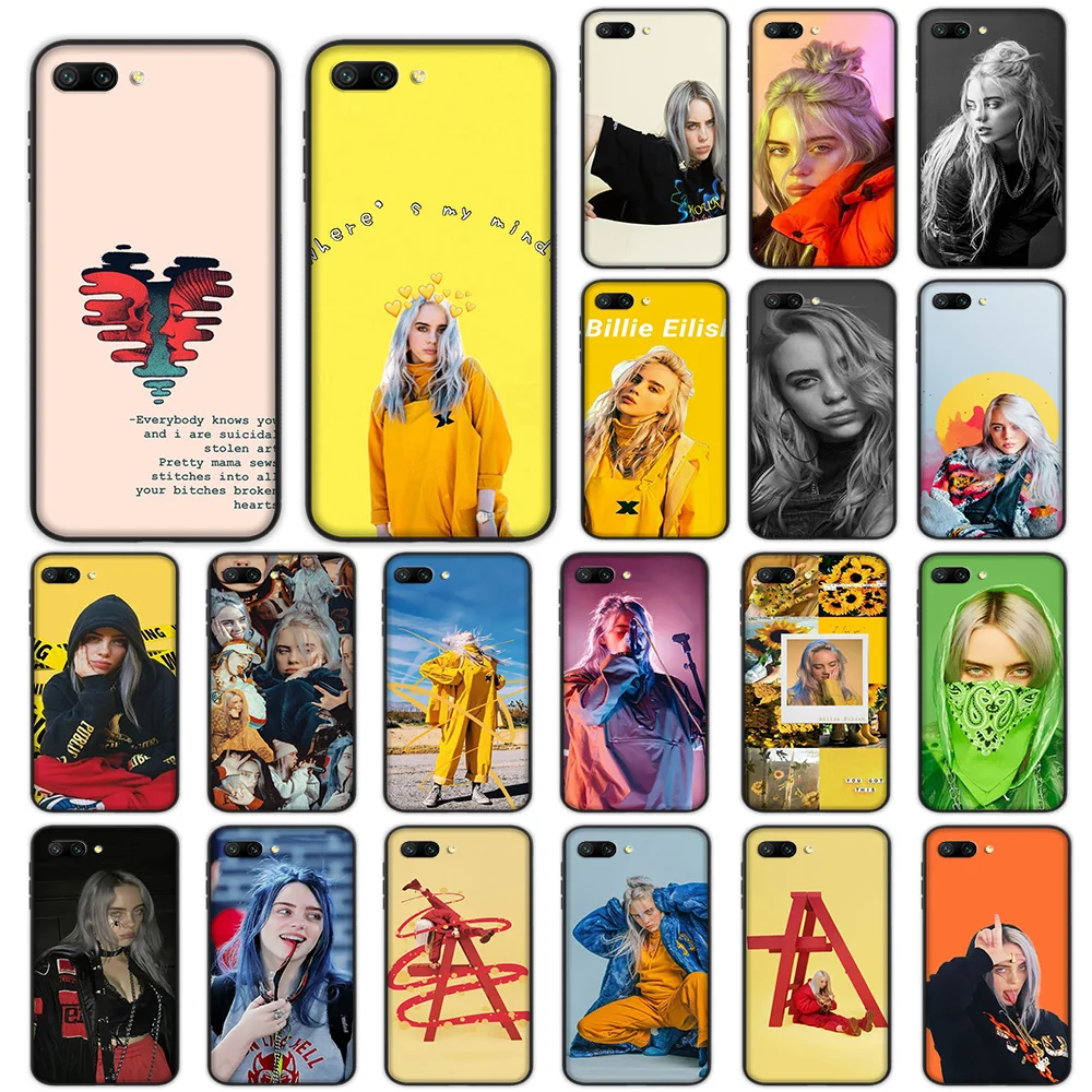 

Billie Eilish Soft Case for Huawei Honor Note 10 9 Lite 8X 7A 3GB Pro Y6 Y7 Y9 Prime Nova 3 Cover