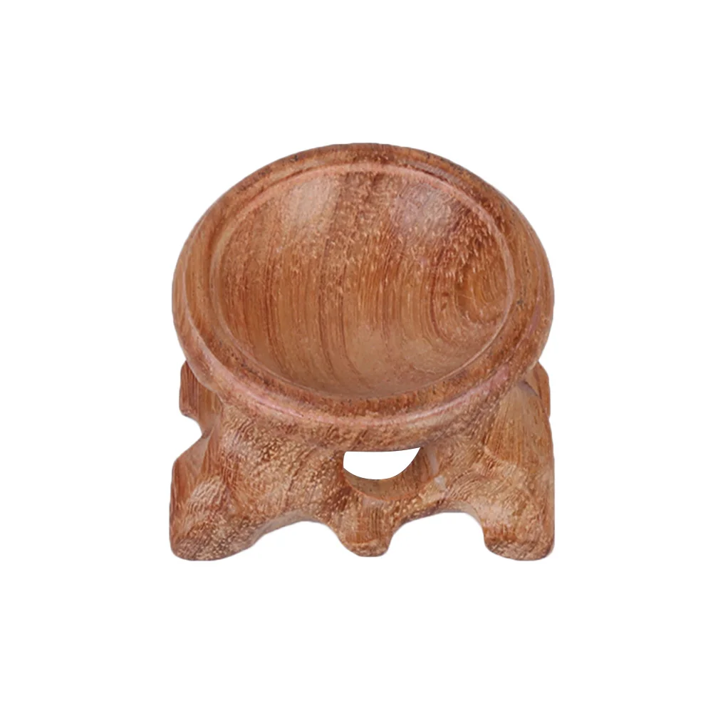 

Hot Sale Wood Display Stand Base For Crystal Ball Sphere Home Office Desktop Decoration