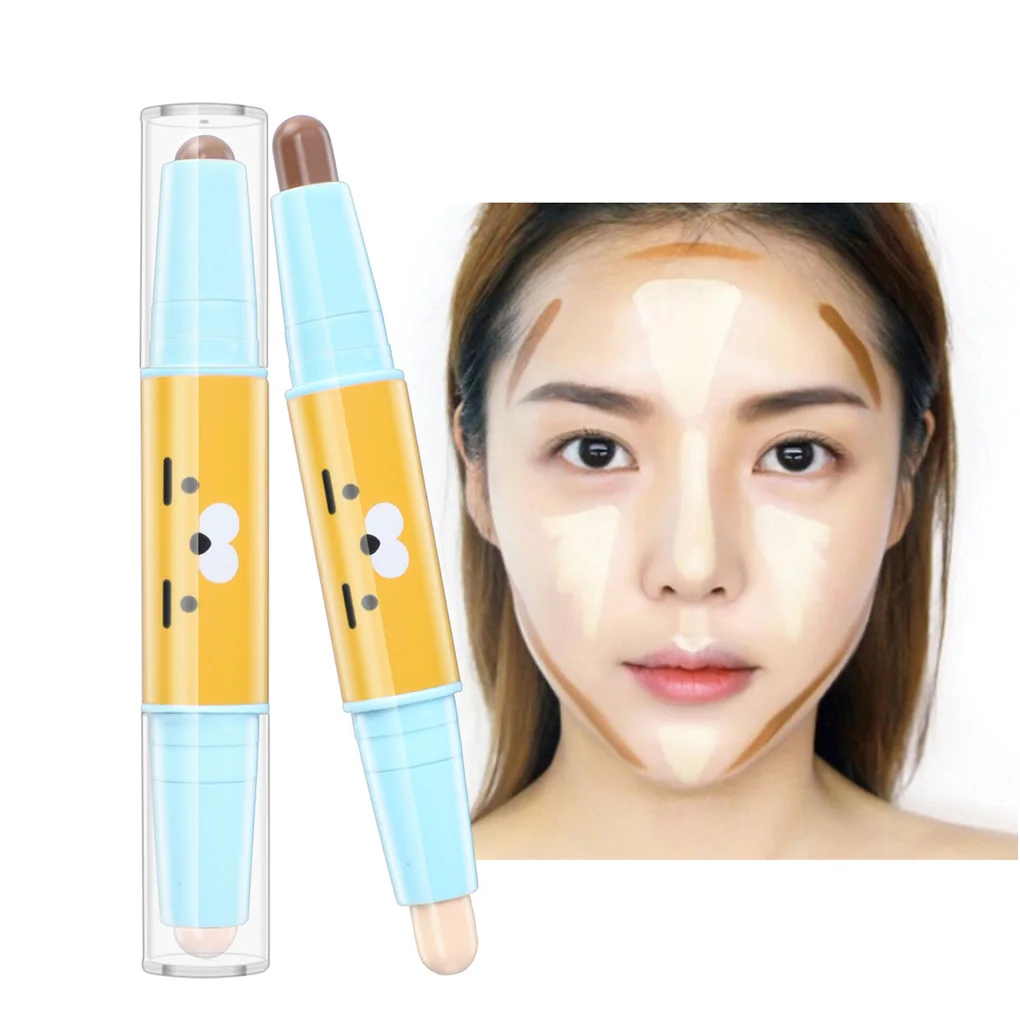 

Double-ended 3D Face Makeup Highlight Shadow Stick Contour Pencil Concealer Pen Cream Texture