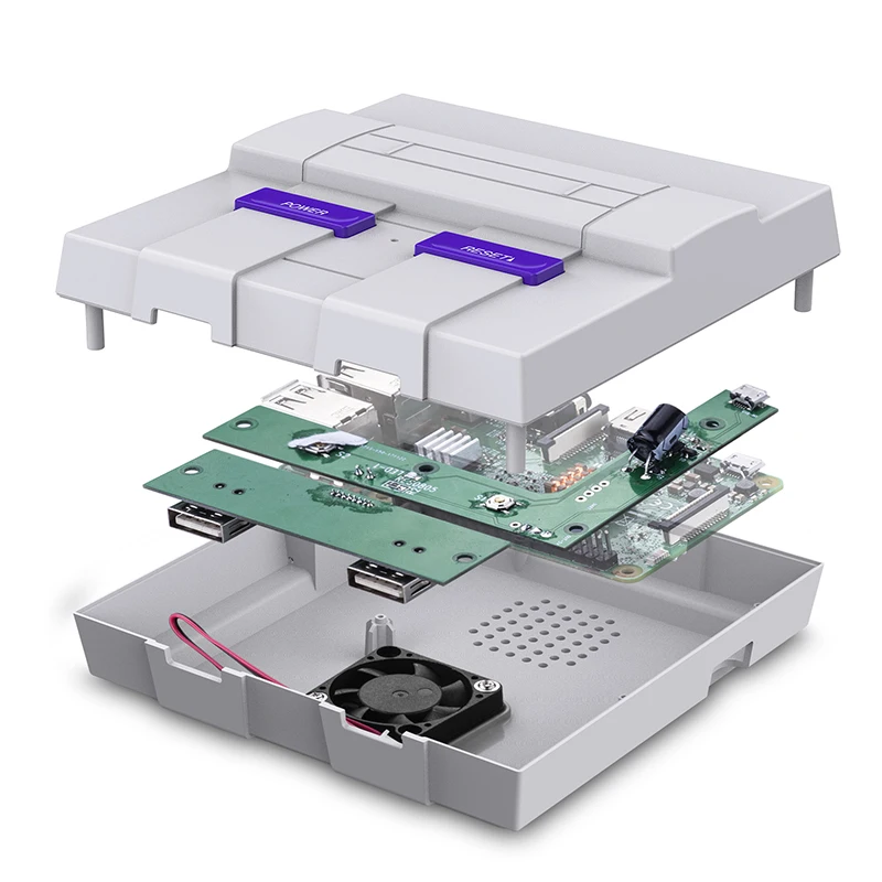 SNESPi(NESPi) чехол Myriann Raspberry Pi 3 Mini SNES Стиль Чехол | корпус совместим с Raspberry Pi 3 Модель B, 2B и B