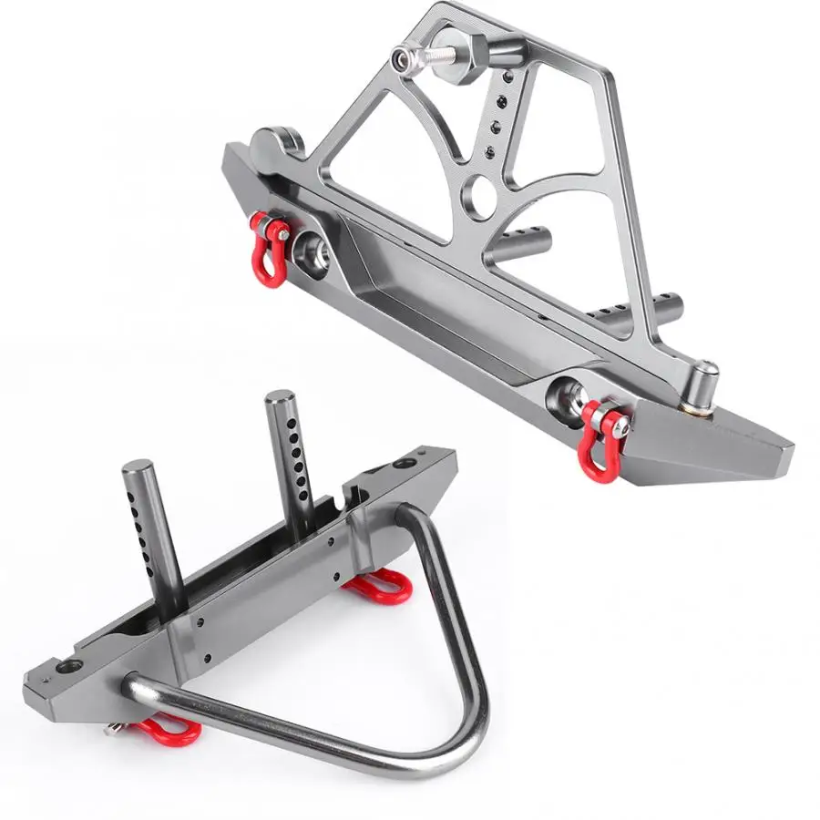 

Universal Metal Front Rear Bumpers With Spare Tire Bracket For 1/10 RC Crawler Car Bumper For Axial SCX10 SCX10 II
