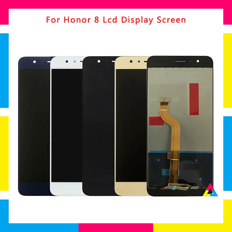 

LCD Display Screen With Touch Screen Digitizer Assembly For Huawei Honor 8 Black White Gold Blue Replacement + Tracking Code