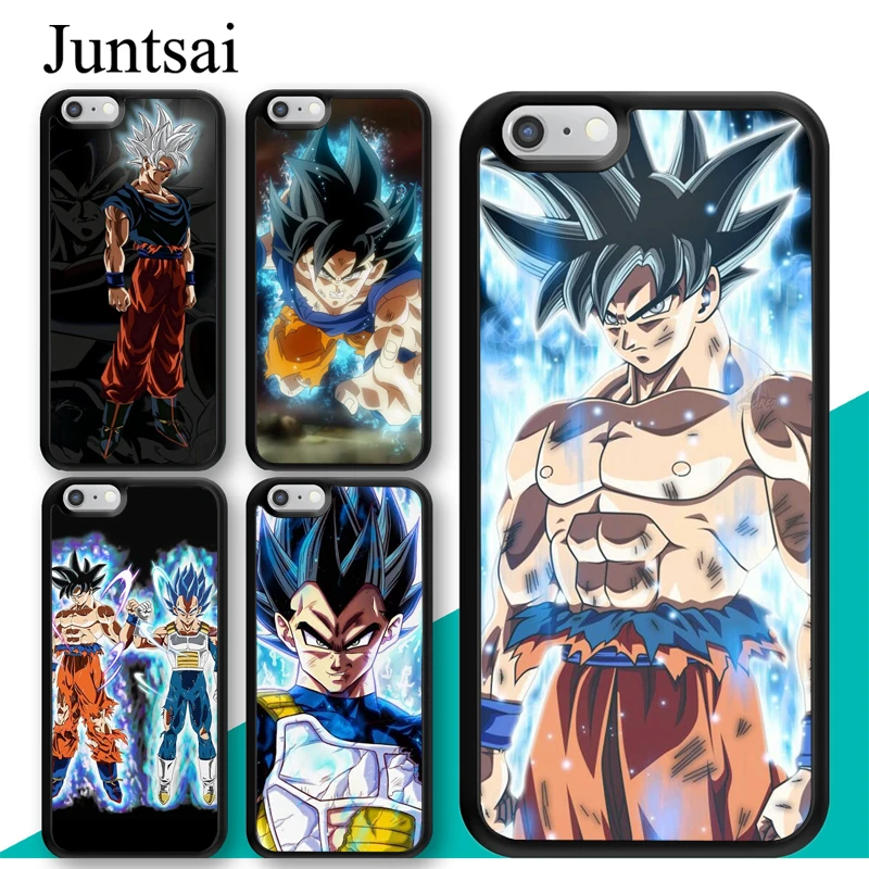 

Juntsai Goku Vegeta Dragon Ball Super Ultra Instinct Phone Case For iPhone 8 7 6 6s Plus X XR XS MAX 5 5s Full Back Cover Shell