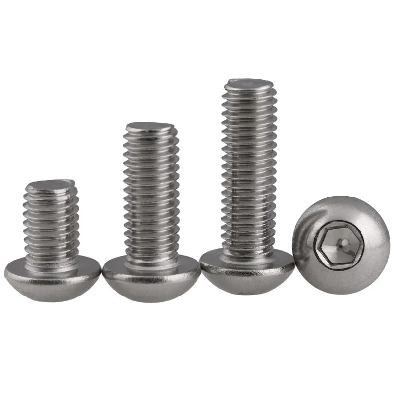 M8 ISO7380 304 Stainless Steel Round Head Cap Screws /Pan Head Cap ...