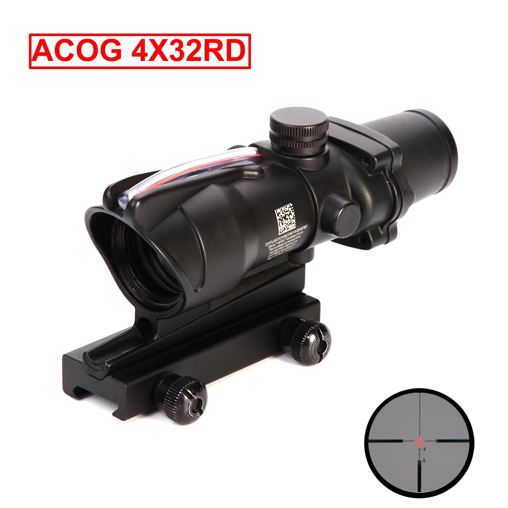 Оптический прицел с красной точкой ACOG 4x32 RD тактический оптический для винтовки