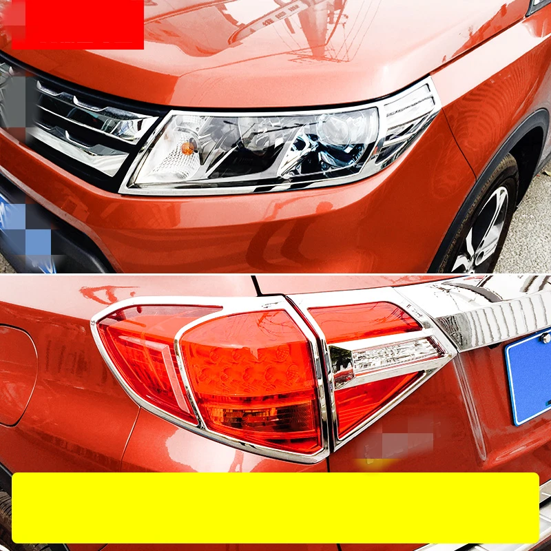 Для Suzuki Vitara 2016 2018 ABS Гальваническое переднее + заднее освещение большой тент