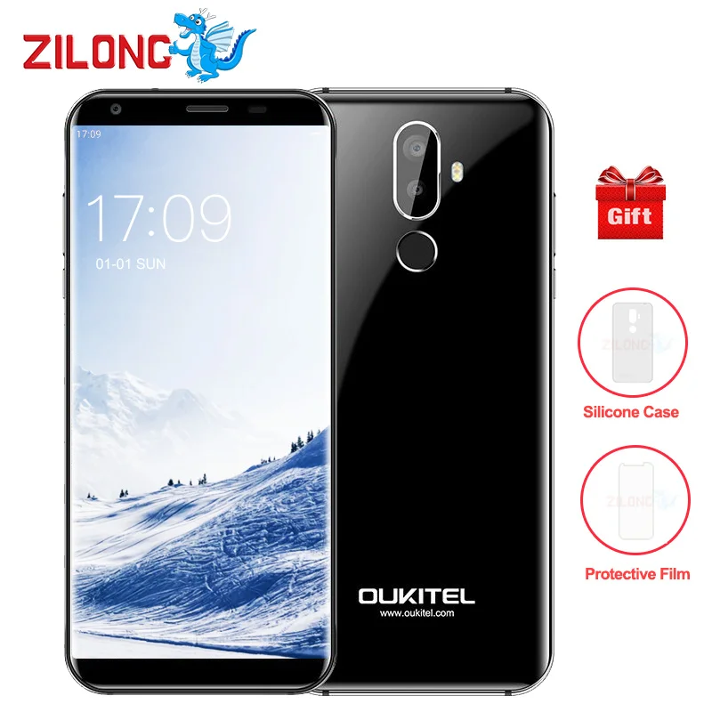Oukitel K5 5.7 дюйма 18:9 Дисплей 4000 мАч мобильного телефона mtk6737t 4 ядра 2 ГБ Оперативная