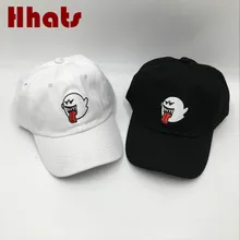 Которая в душе вышивка мультфильм призрак папа шляпа рэпер певец бейсболка хип хоп Регулируемая летняя snapback шляпа мужская Кепка