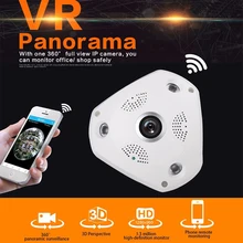 Wirelss VR 360 Камера Fisheye системы видеонаблюдения 960 P IP Камера 360 градусов действие Камера панорама Камера ночного видения