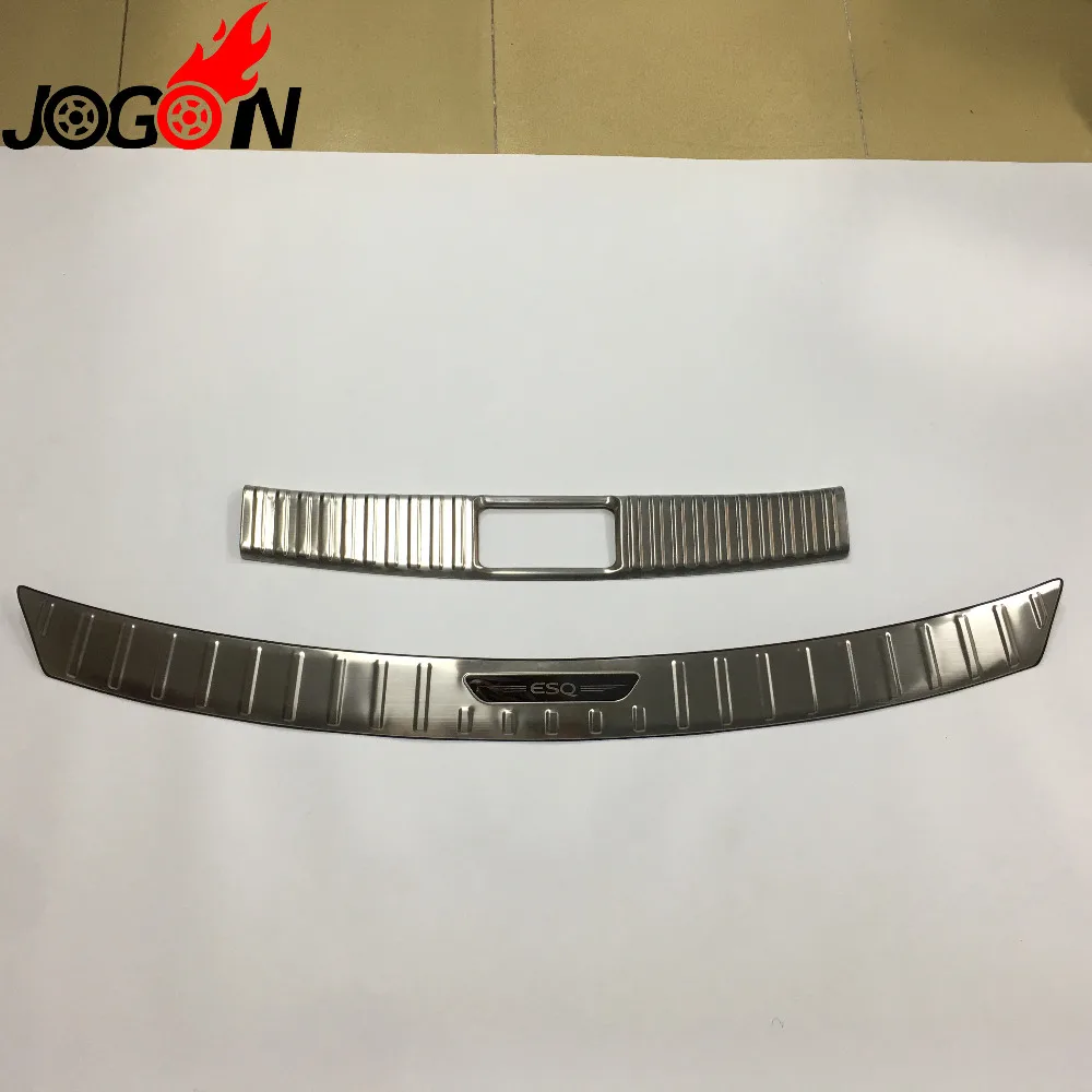 

Stainless Steel Rear Bumper Trim Outer Tailgate Trunk Door Sill Plate Protector Cover For INFINITI ESQ NISSAN JUKE 2014-2017