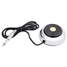 Тату-машина питание из нержавеющей стали круглая ножная педаль переключатель драгоценный камень аксессуары для татуировки педаль для татуировки