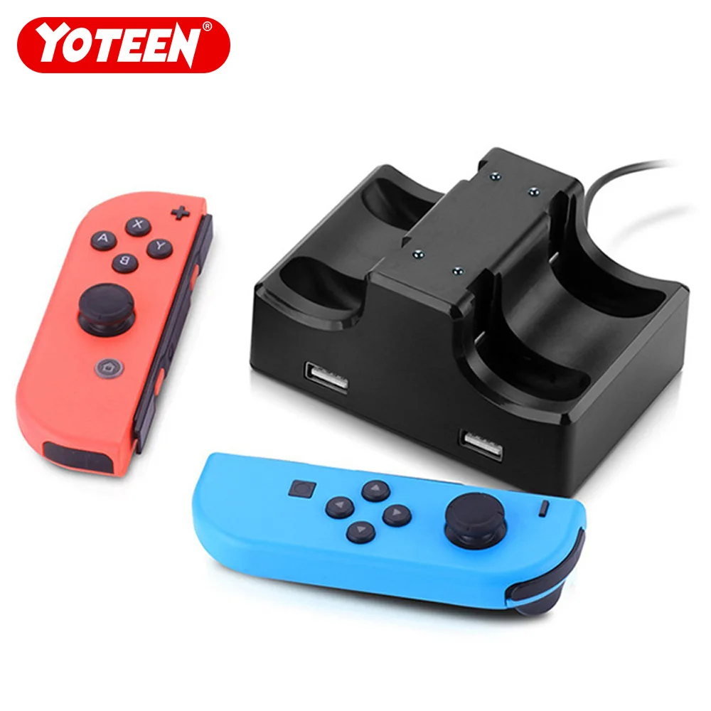 

Yoteen For Nintendo Switch Joy-Con Charger 4 In 1 USB Charging Dock Stand Extender Usb Port Charger Holder Mount Dock