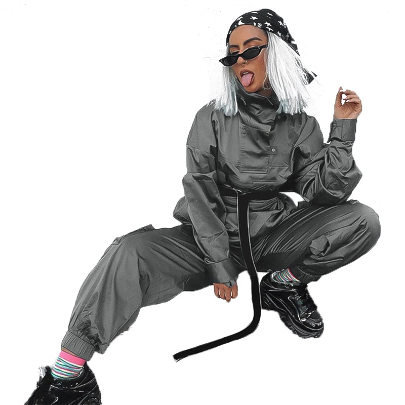 

New Street Satin Casual Overalls Women Harlan Trousers Pantalon Femme Pants Joggers Women Pantalon Women Pants Sweatpants Women