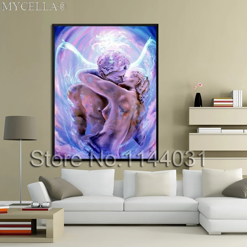 

DIY Rhinestone Mosaic Painting Crafts Cross Stitch Crystal Lovers Kiss Diamond Painting Couple Full Diamond Embroidery Christmas