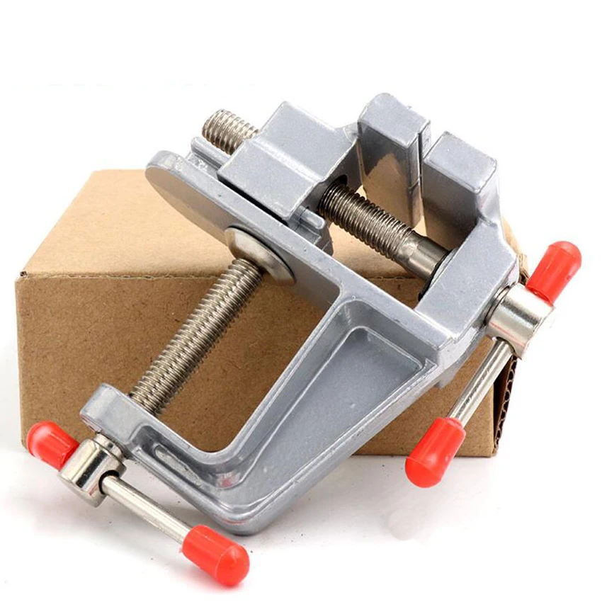 

Mini Table Vise Aluminium Alloy Bench Swivel Lock Clamp Vice Craft Jewelry Hobby Vice for DIY Craft model Fixed Repair Tool