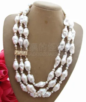 

N130522 Natural 20mm Bead-Nucleated Pearl Necklace