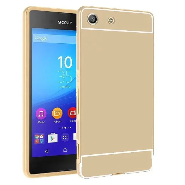 Роскошный чехол для телефона для sony Xperia M4 Aqua Z1 Z2 Z3 Z4 sony X XA XA1 XZ XA2 Z5 Compact M5 C5 алюминиевый зеркальный акриловый чехол