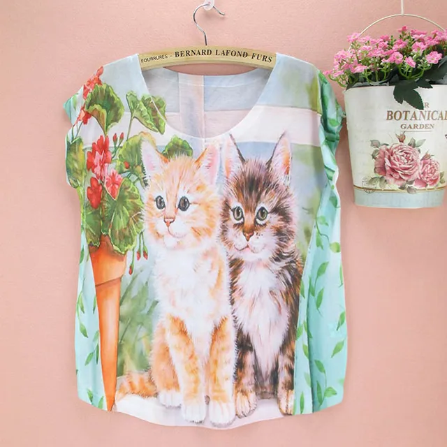 2015 Fashion pattern tshirt women novelty printed tops tees for girls