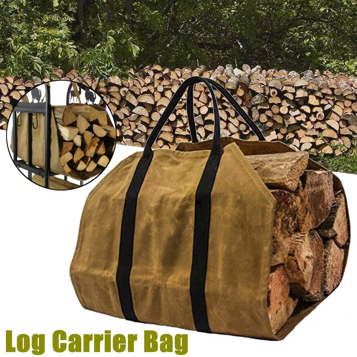Us 12 43 16 Off Outdoor Tote Camping Carry Bag Canvas Firewood Carrier Log Storage Package Handles Home Kitchen Supplies In Us 12 43 16 Off Outdoor Tote Camping Carry Bag Canvas Firewood Carrier Log Storage Package Handles Home Kitchen Supplies In