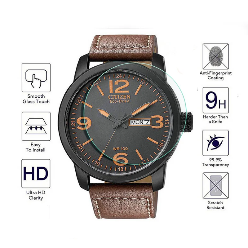 

9H High Quality Premium Tempered Glass Screen Guard Protector Film For Citizen 8031 0040 80XX 8475