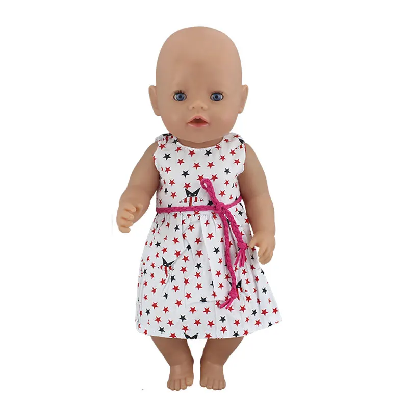 Новое платье Одежда для 43 см Zapf Baby Doll 17 дюймов Reborn младенцев куклы одежда