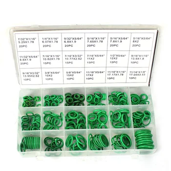

Rubber 270 Pcs 18 Sizes Kit Air Conditioning HNBR O Rings Car Auto Vehicle Repair Tools Air Conditioning Refrigerant Ring
