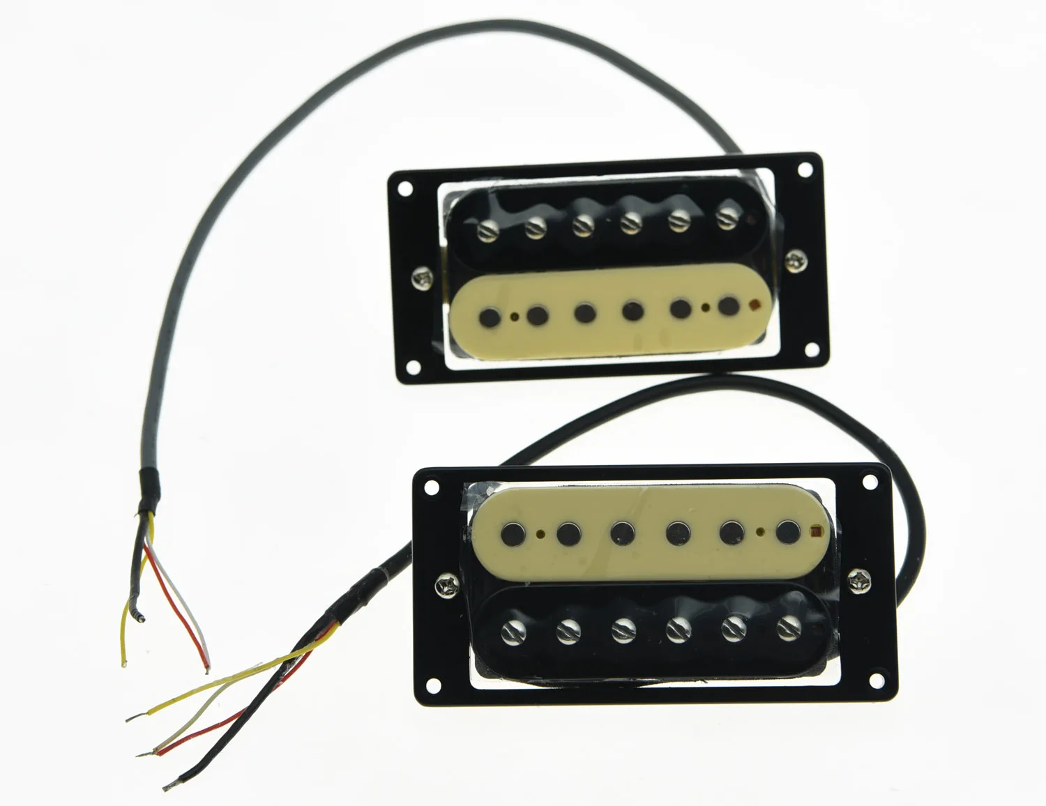 KAISH Set of 2 Zebra 50's Vintage Sound Pickups Alnico V Humbucker Neck&Bridge Pickup KAISH Set of 2 Zebra 50's Vintage Sound Pickups Alnico V Humbucker Neck&Bridge Pickup