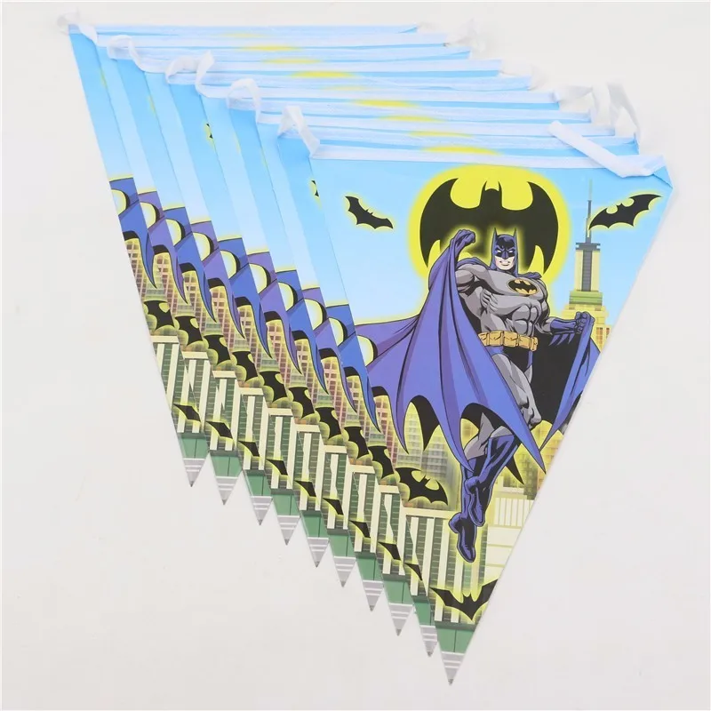 

Avengers Happy Birthday Bunting 1 Banner/bag 10 Flags Party Favors Decoration Minions paper Flag kids favors Children birthday
