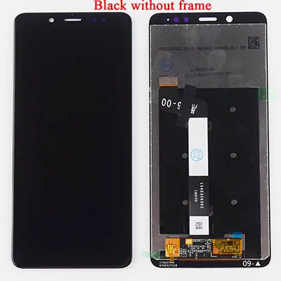 Для Xiaomi Redmi Note 5 ЖК-дисплей дигитайзер сенсор стекло объектив в сборе для Xiaomi Redmi Note 5 Pro ЖК-дисплей рамка - Цвет: Black without frame