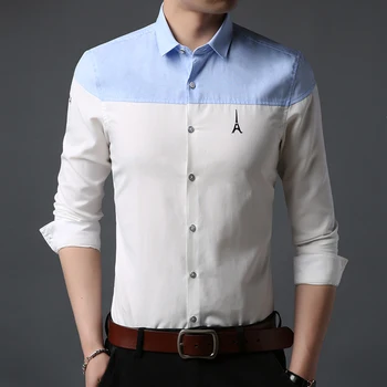 

2020 Fashion Brand Shirt Men High Quality Collar Long Sleeve Regular Fit Streetwear Japanese Cotton Workout Casual Men Clothes