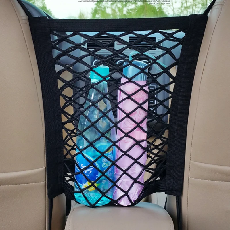 

30 * 25cm car storage elastic mesh bag rack car Car Styling for Auto Vehicles for Porsche Cayenne Macan Macan S Panamera Cayman