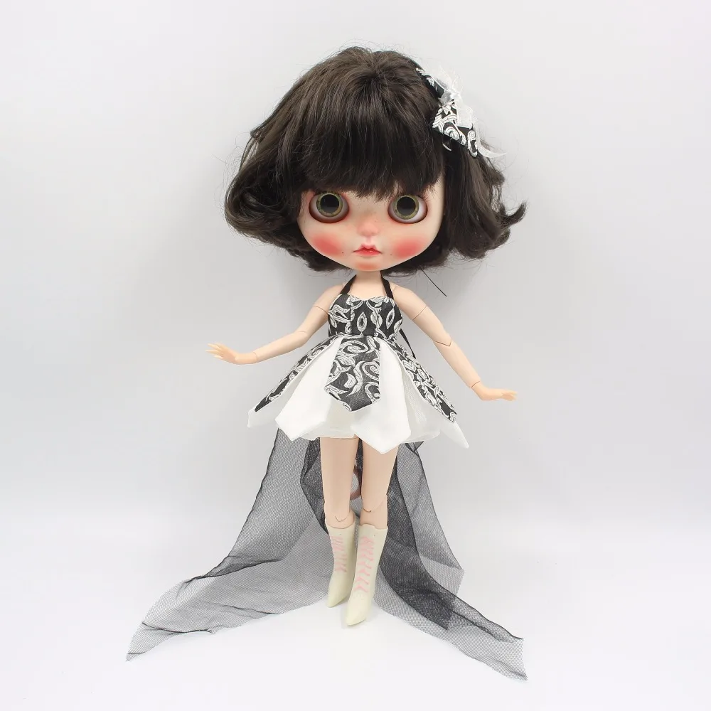 Ледяной DBS Blyth Кукольное платье с кружевным бантом костюм смокинг|blythe doll dress|doll
