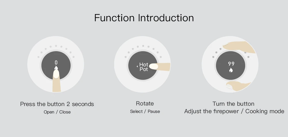 Оригинал Сяо mi Цзя индукционная плита умный дом творческий точные варочная панель на кнопочном управлении с Цзя горшок приложение