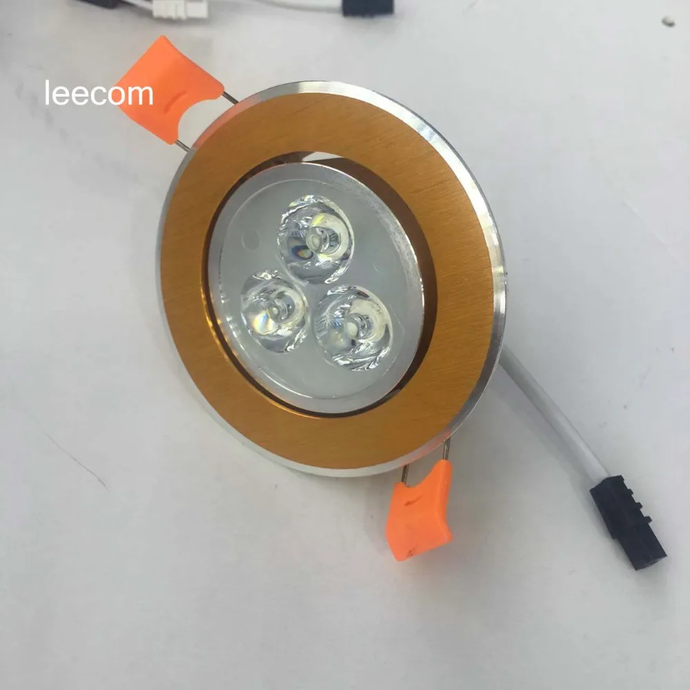 

gold surface Sale Led Spotlight Led Ceiling Lights Led 4pcs Lot Down Power Warm Color With Epistar 300-360lm High Brightness