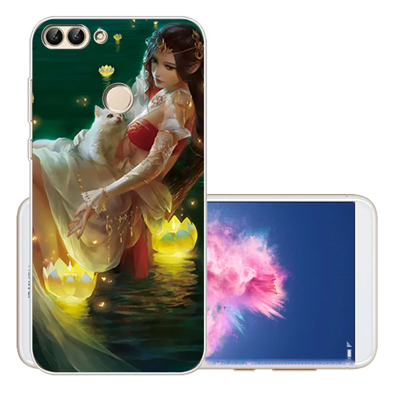 Arvin Soft Protective Case FOR Huawei P Smart Painting Silicone Back Cases FOR  Enjoy 7s FOR P9 lite Y3 Y5 Y6 2017 P8 lite 2017  (8)