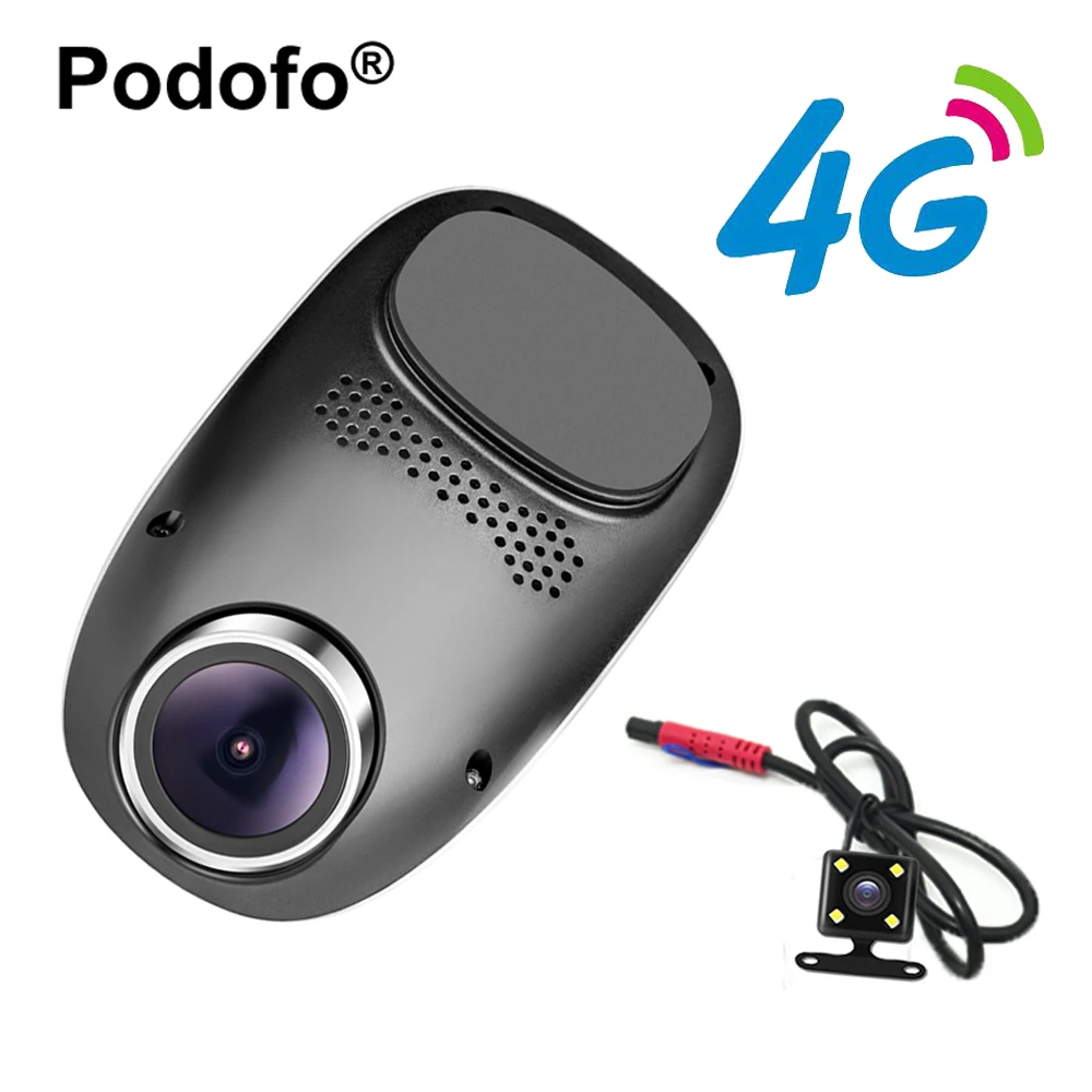 

Podofo 4G Dash Cam Car DVR Wifi GPS Camera Remote Monitor ADAS Smart Android ADAS Dual Lens 1080P Night Vision DVRs