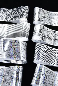 

Popular 16 set of nail art transfer foils x 1.2 meter each 3D Nail Design Wrap Decor Trendy Fashion Stickers Decals