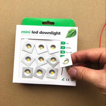 

IP65 Mini Spot led Light led downlight 1W Square Round Recessed Ceiling Spot Lighting LED Down Lamp Pot Light DC12V Cabinet kit