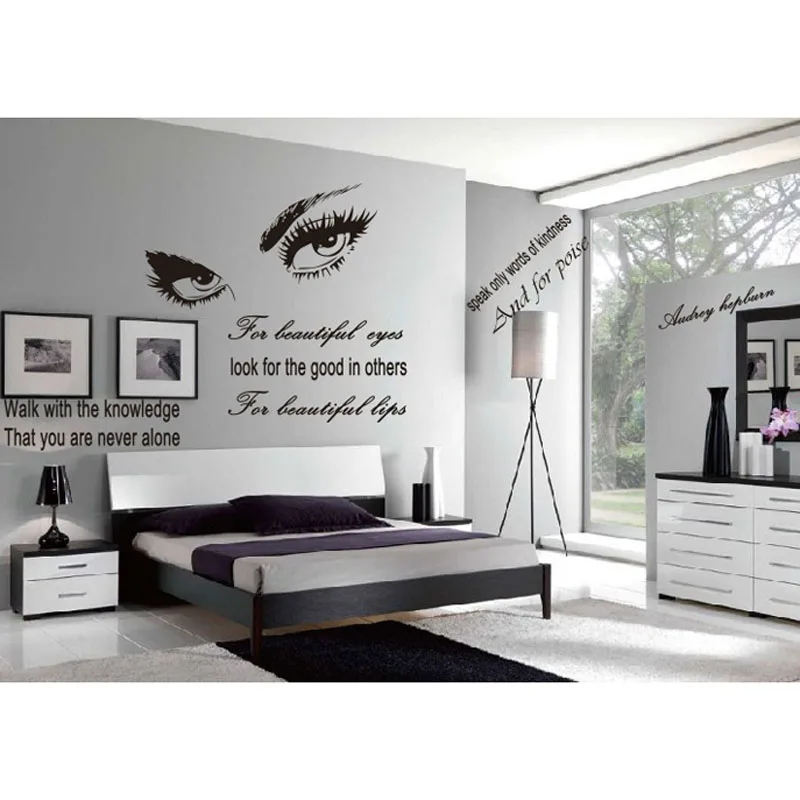 Marilyn Monroe Eyes Wall Stickers Home Decor Bedroom Moderne