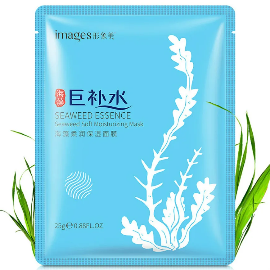 

NEW 1Pcs Seaweed Moisturizing Mask Skin Care Plant Facial Mask Moisturizing Oil Control Blackhead Remover Wrapped Mask Face Care