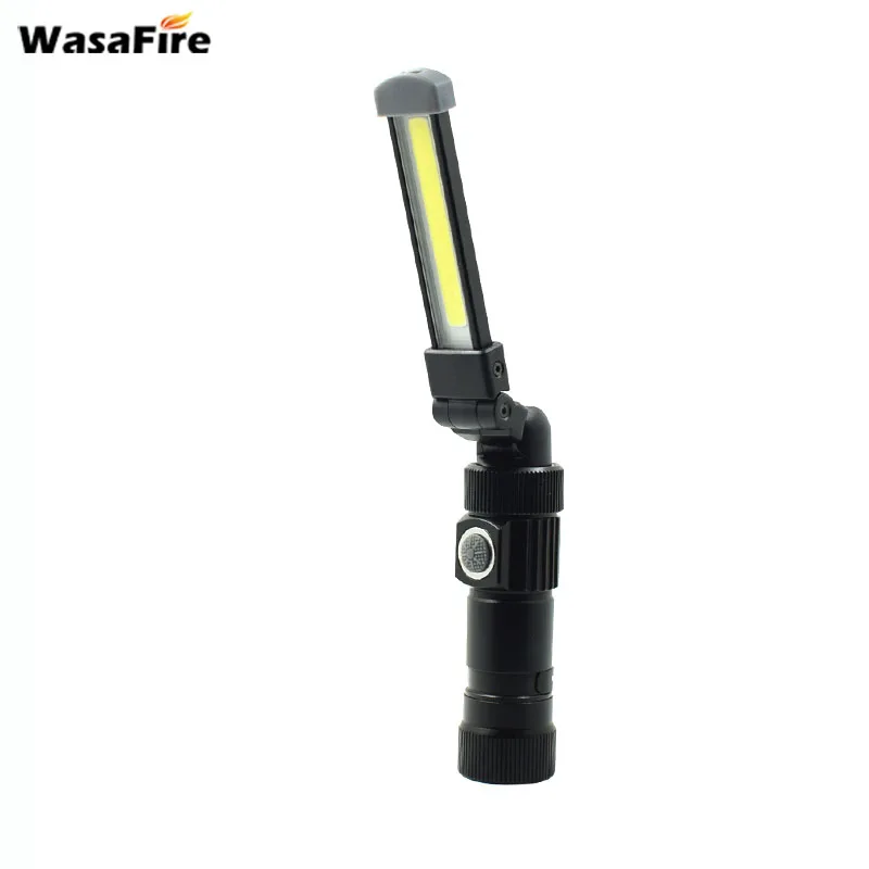 

5pcs/lot COB LED Flashlight Worklight 5 Modes USB Rechargeable Magnetic Torch Foldable Working Inspection Lamp For Outdoor Sport