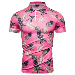 Womail 2019 новая 20 видов стилей Мужская летняя рубашка повседневная с коротким рукавом мужские цветочные рубашки Гавайские повседневные