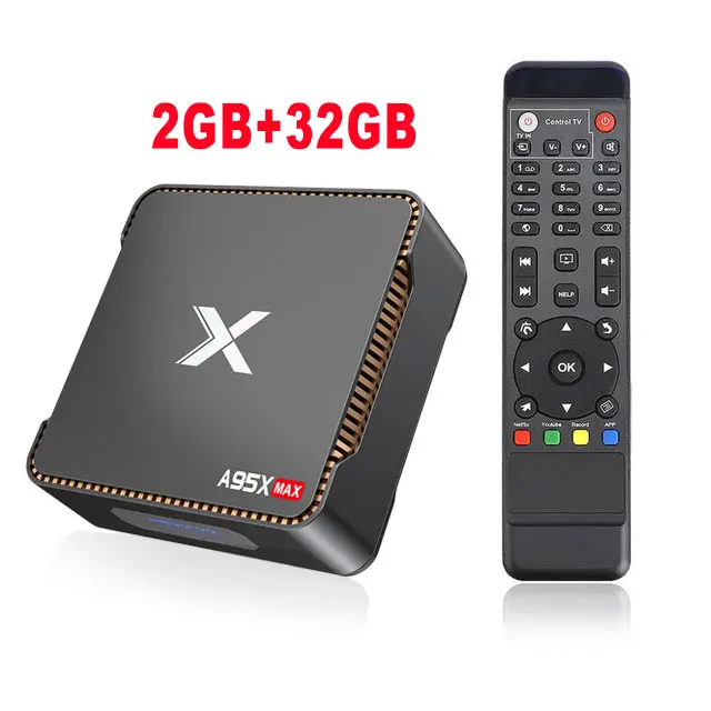 Запись видео Android tv Box A95X MAX X2 4 Гб 64 Гб Amlogic S905X2 2,4G& 5G Wifi BT 4,2 1000M 4K HD Smart tv Box телеприставка - Цвет: 2GB  32GB